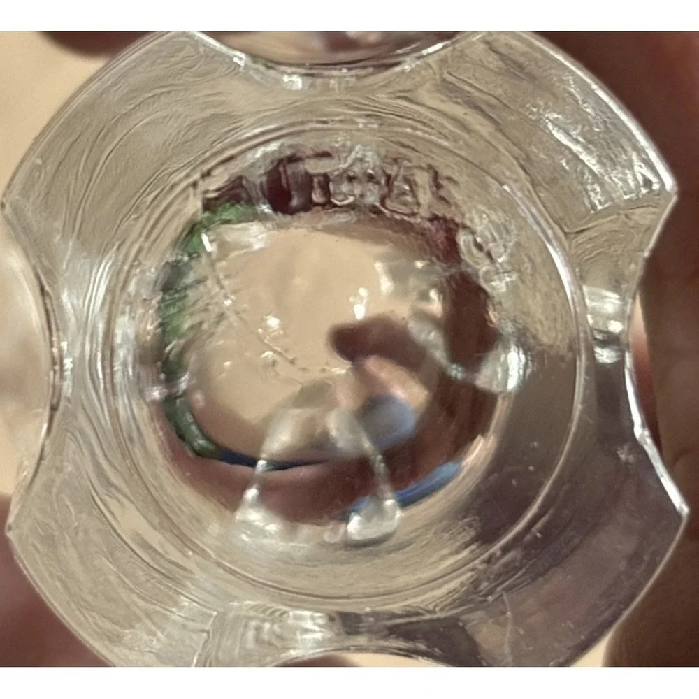 Set of 4 Italian Crystal Shot Glasses Aperitifs Heavy Base Made in Italy
